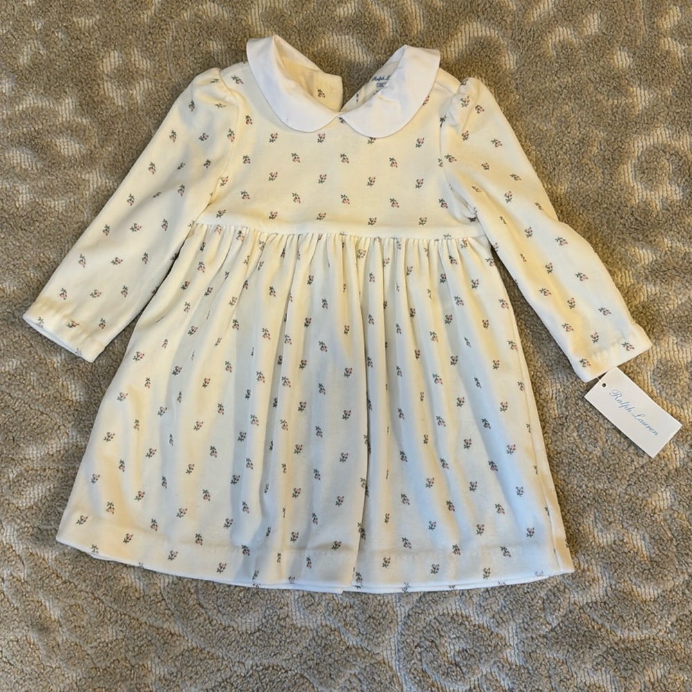Crushed velvet Ralph Lauren 12 month baby dress